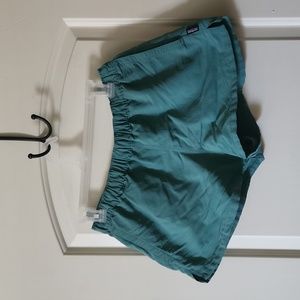 Patagonia Blue Teal Women’s Baggies Size Medium